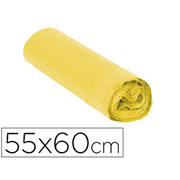 BASIC BOLSA BASURA 55x60cm AMARILLO 15-PACK 76257